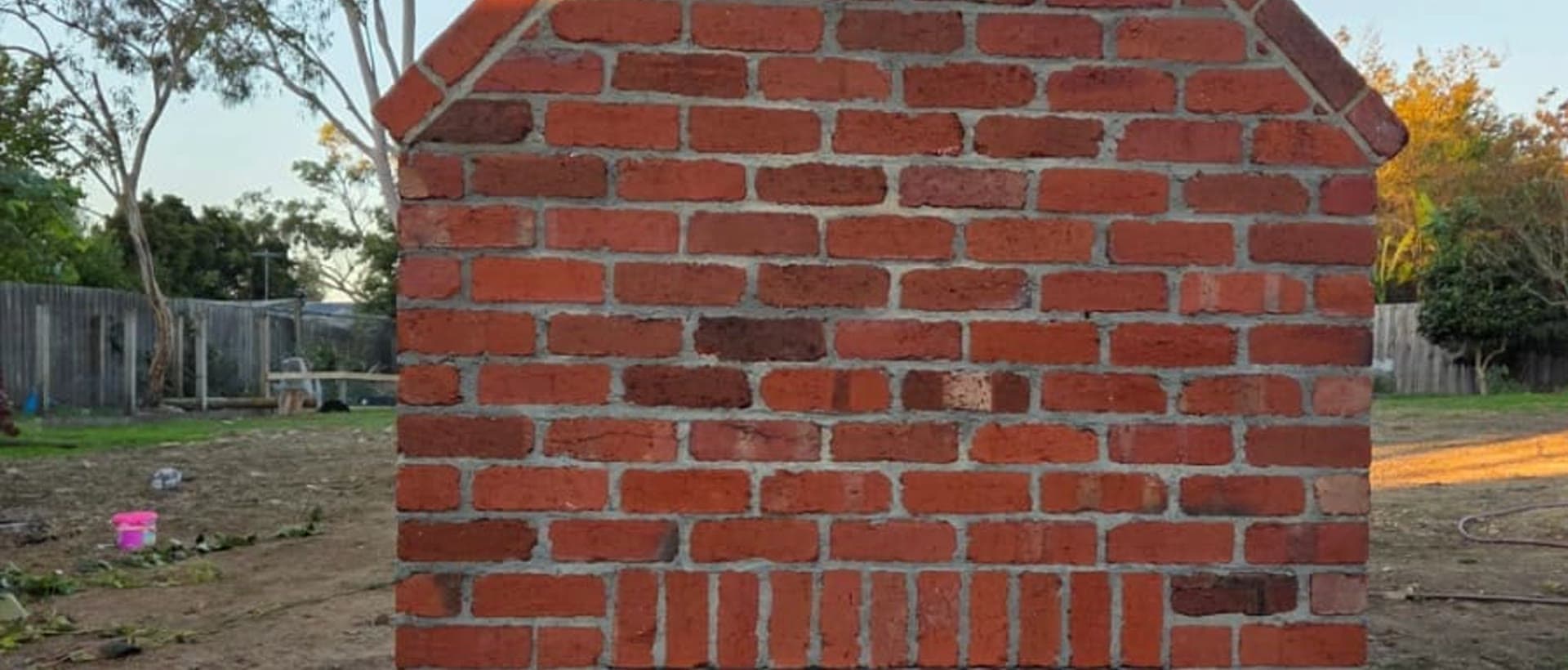 outdoor brick fireplace melbourne — custom built freestanding fireplace eastern suburbs