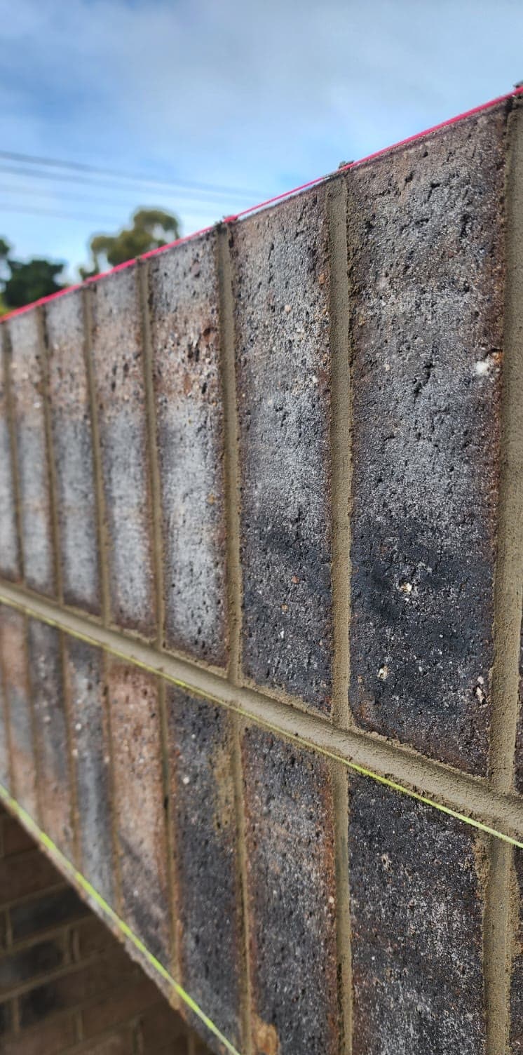 face brick walls on a new house under construction — JC Brick & Blocklaying — bricklayer Melbourne eastern suburbs